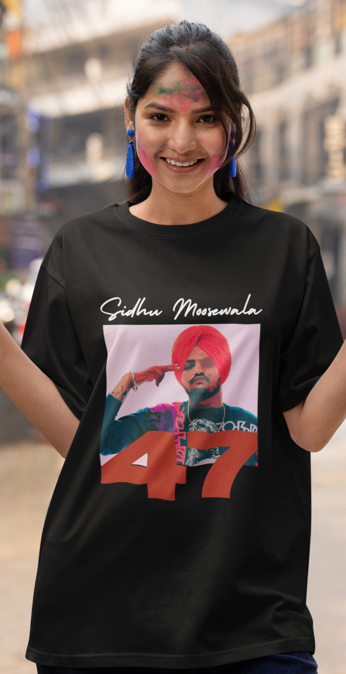 Sidhu Moosewala 47 Oversized T-shirt [Unisex]