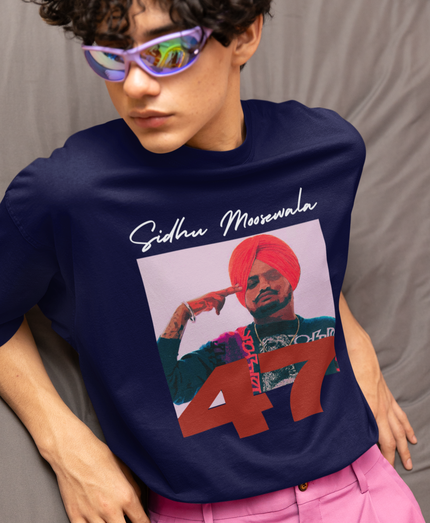Sidhu Moosewala 47 Oversized T-shirt [Unisex]