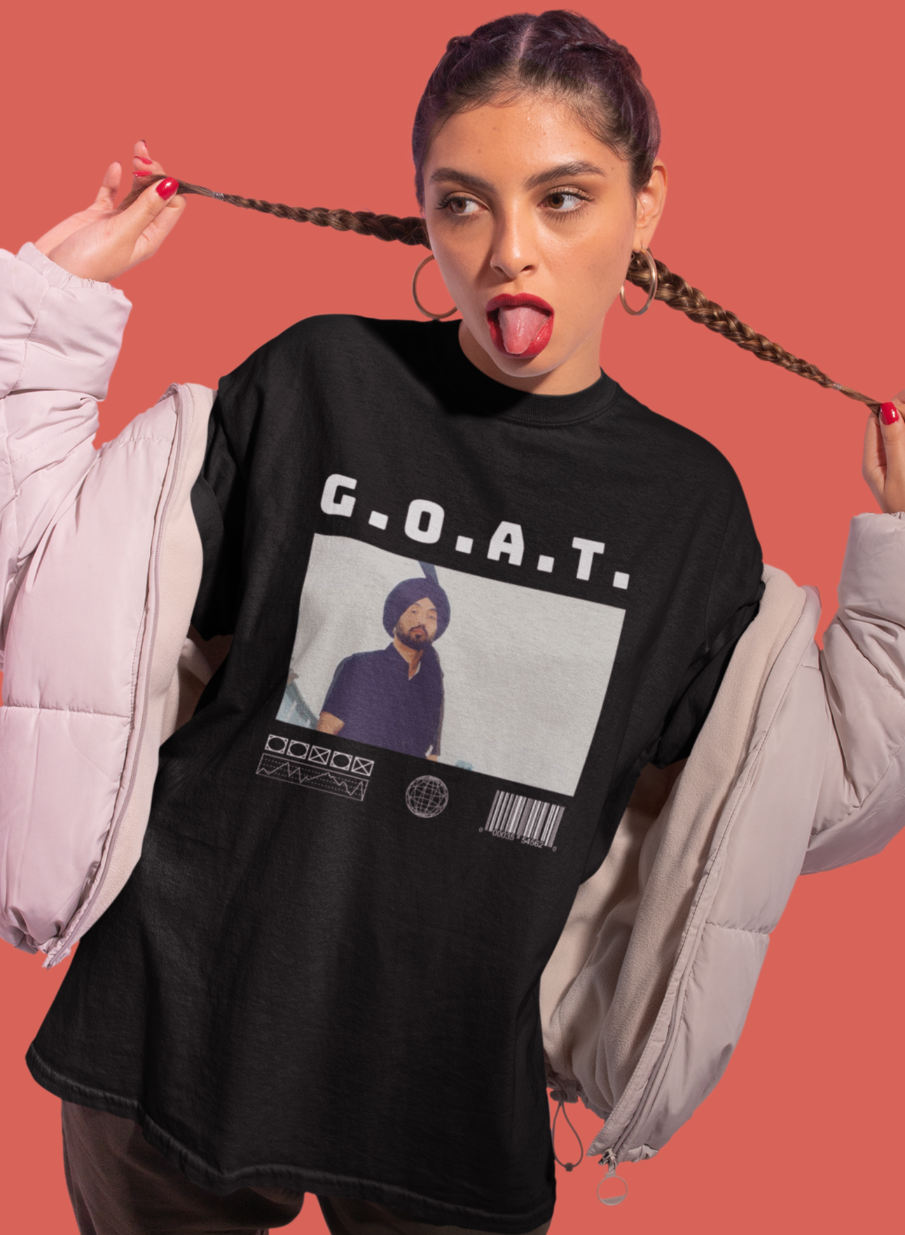 Limited edition Diljit Dosanjh G.O.A.T Oversized T-shirt [Unisex]