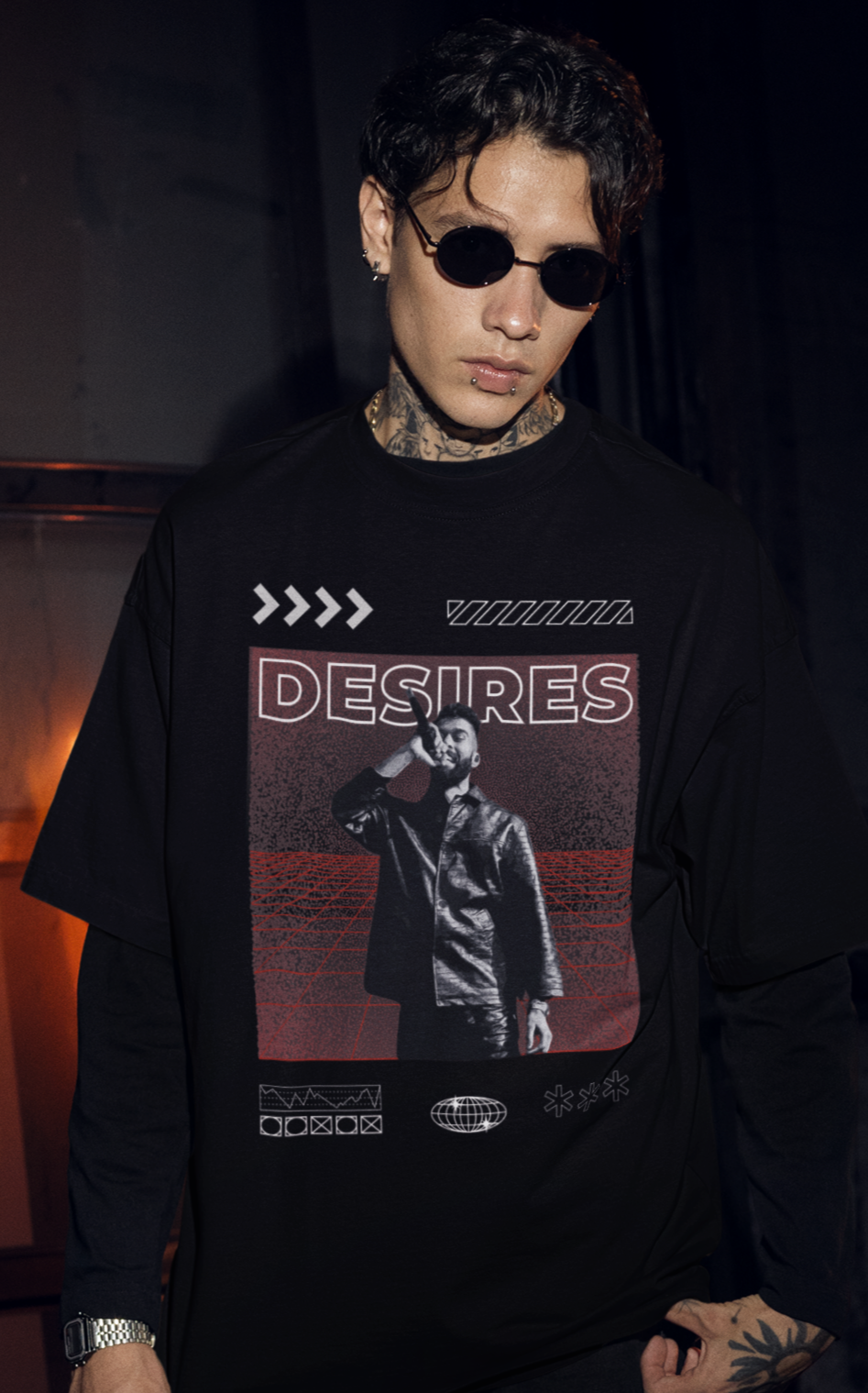 AP Dhillon Desires fan Oversized T-shirt [Unisex]