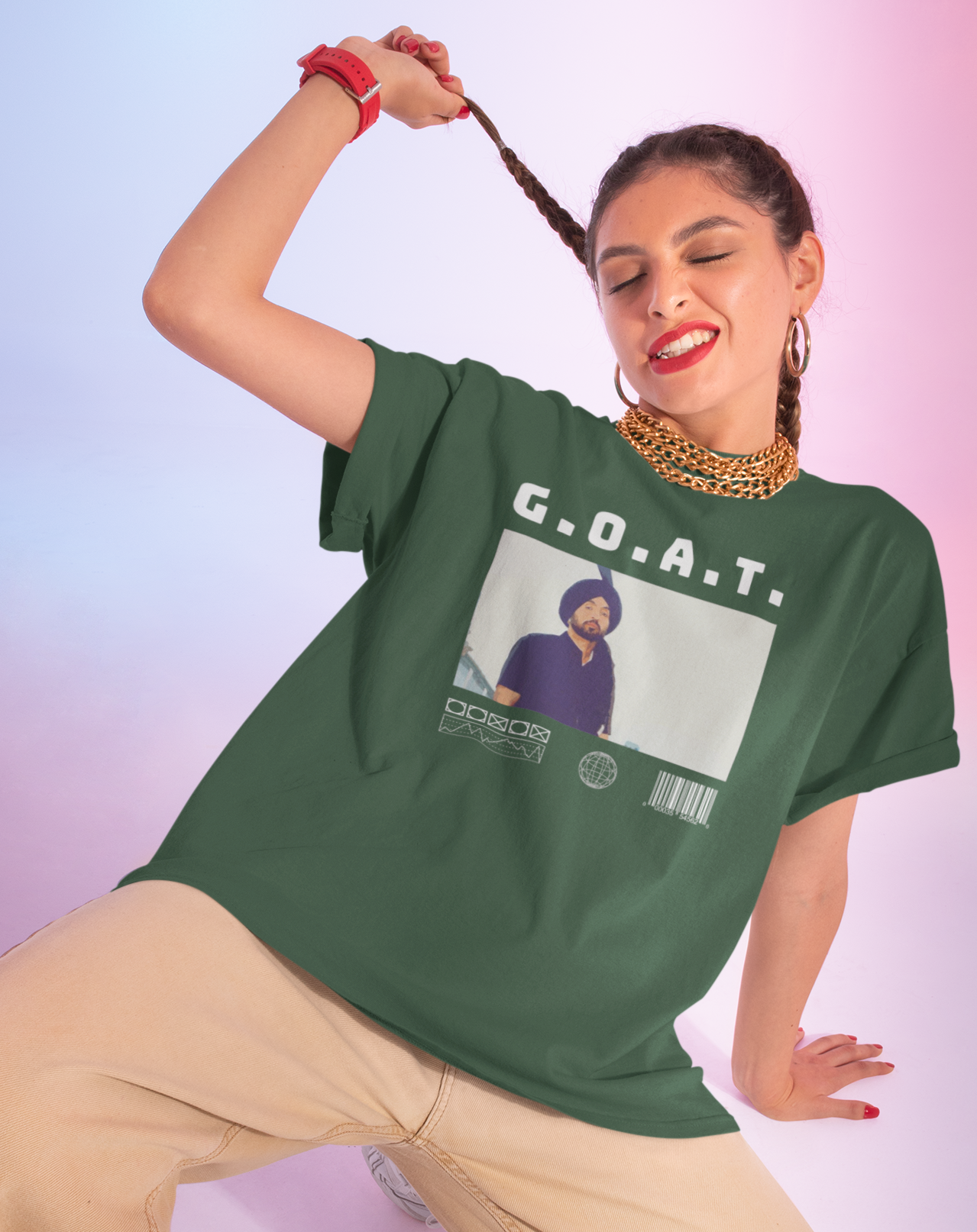 Limited edition Diljit Dosanjh G.O.A.T Oversized T-shirt [Unisex]
