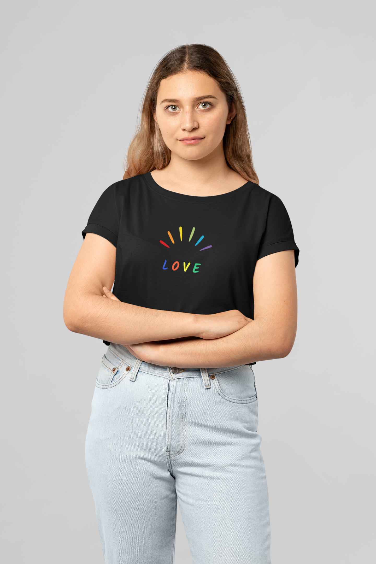 Pride x Love crop top