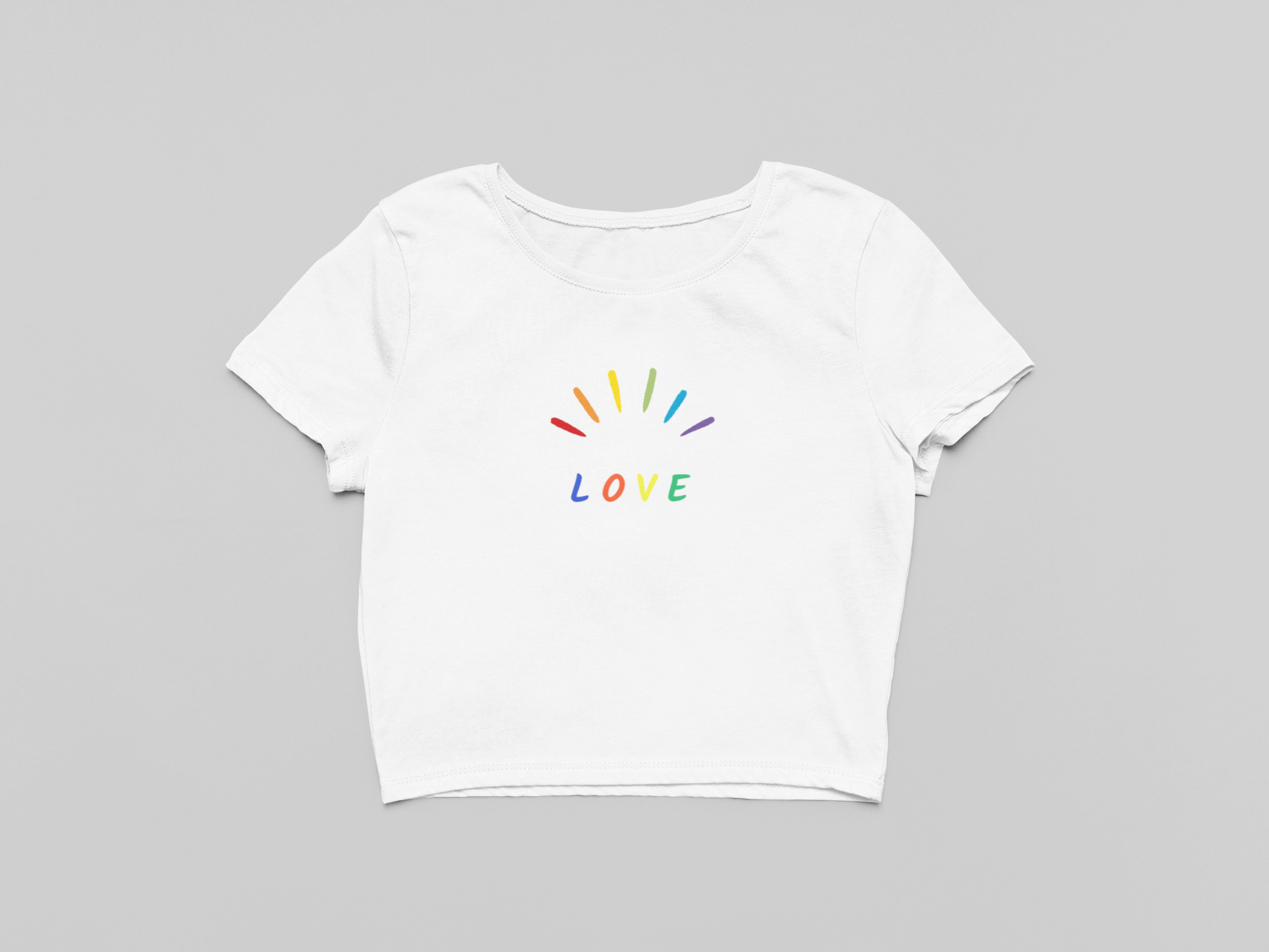 Pride x Love crop top