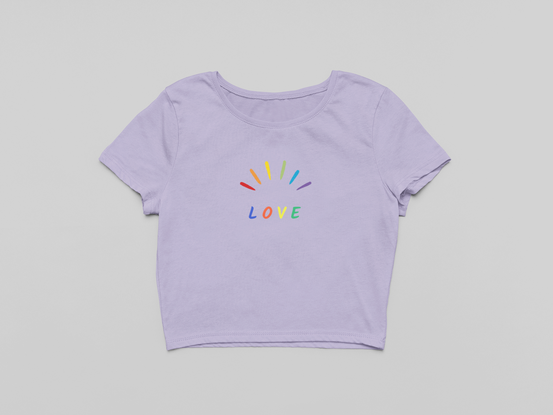 Pride x Love crop top