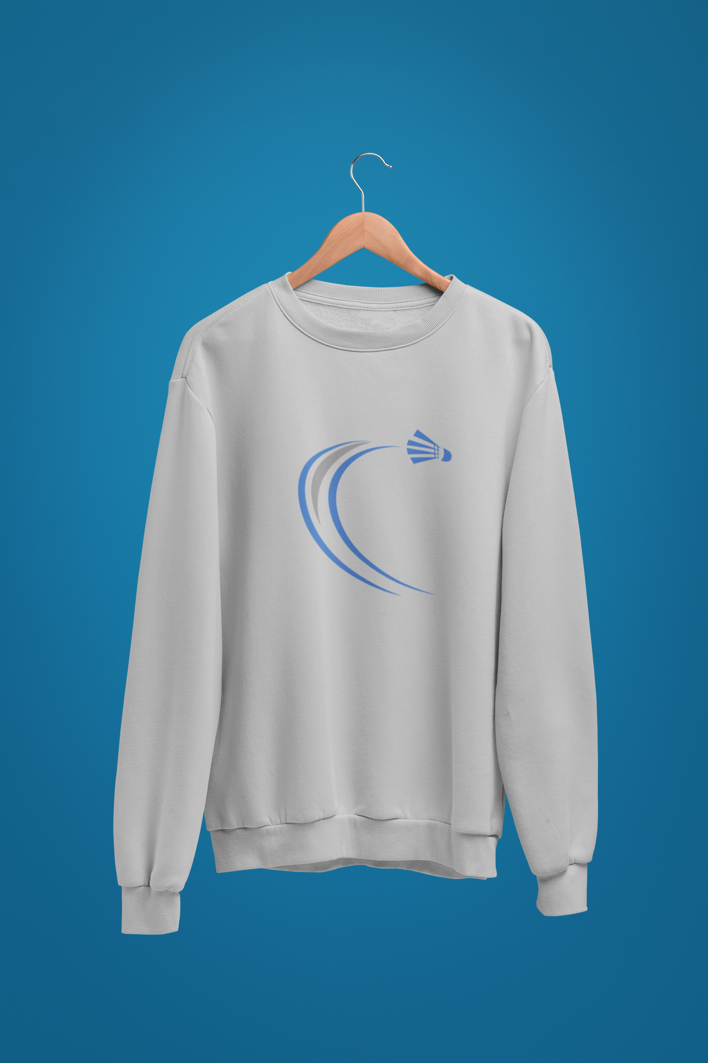 Badminton Blue Sweatshirt [Unisex]